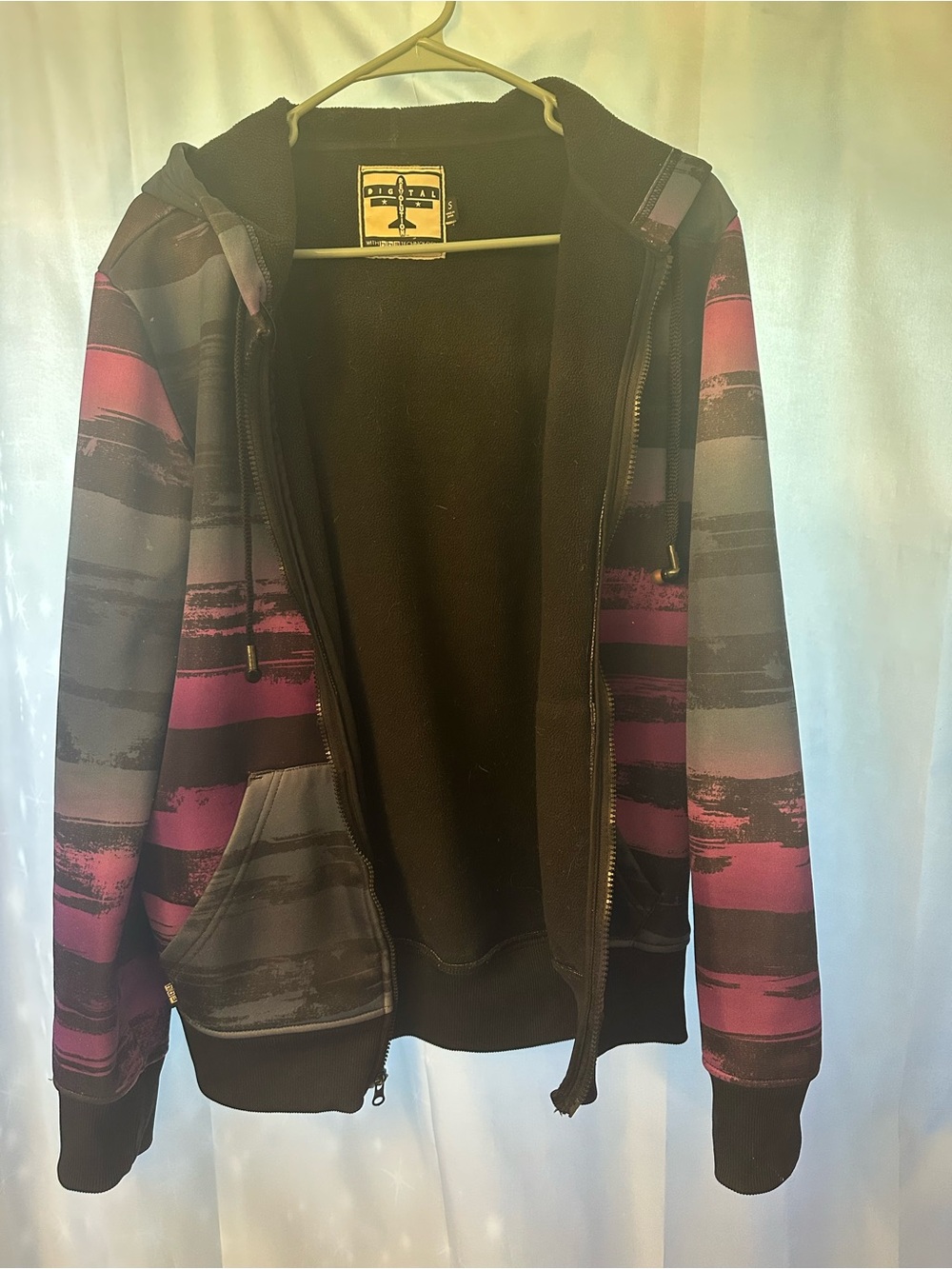 Digital Revolution Brand Headphones Zip-up Hoodie!